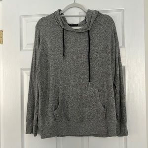 Harlowe & Graham Marled Gray Hoodie Sweatshirt
